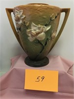 Roseville Magnolia 9" Handled Vase