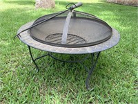 Fire Pit with Stoker and Lid
