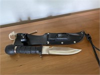 Survival Knife with Sheaf, Stainless Blade
