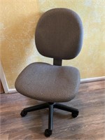 Upholstered, Adjustable Rolling Desk Chair, AS IS