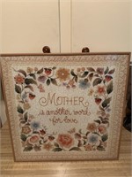 Framed Puzzle, Mother is Another Word for Love