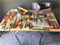Lot of Tools on Table, as pictured