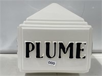 Original Plume House Glass Petrol Pump Globe