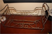 Vintage Wrought Iron Doll Bed
