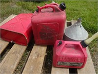 Assorted lot of Gas Cans