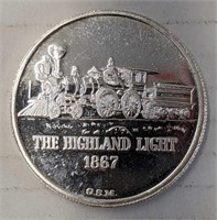 Silver 1oz 1867 highland round