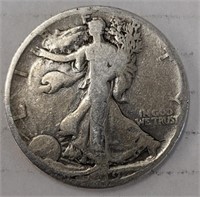 Silver 1919-s Walking liberty half dollar