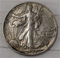 Silver 1940 Walking liberty half dollar