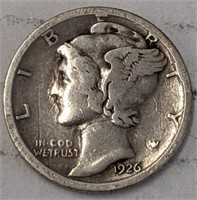 Silver 1926 s Mercury dime