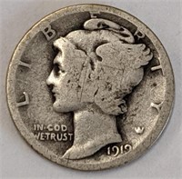 Silver 1919 Mercury dime