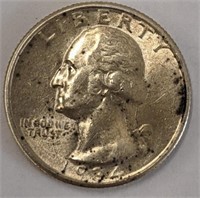 Silver 1934 Quarter