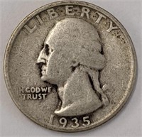 Silver 1935s Quarter