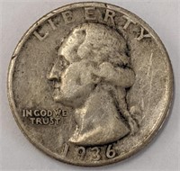 Silver 1936 Quarter