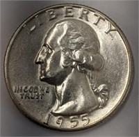 Silver 1955 Quarter
