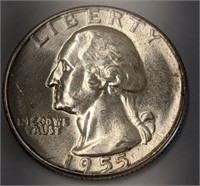 Silver 1955 Quarter