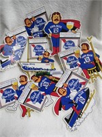 8 each:  Vintage Pabst Blue Ribbon “Cool Blue”