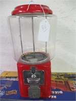 Vintage Acorn Nickel Gum Ball Machine w/ Key