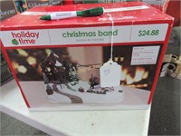 Holiday Time “Christmas Band” Box - Plays Music;