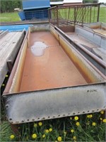 Metal Bunk Feeder c/w Pipe Frame (34" x 16')