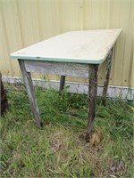 Antique Enamel Top for Table (42" x 25")