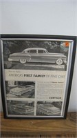 Framed Antique Chrysler Car Ad