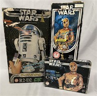 3 Boxed Takara Star Wars Toys, RD-D2, C-3PO