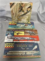 4 Vintage HAWK Airplane Model Kits