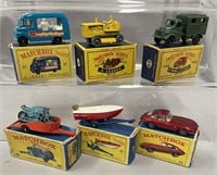 6 Boxed 1960s Matchbox Vehicles