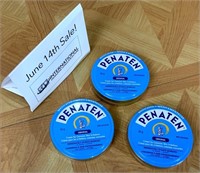 3 Tins of Penaten Medicated Cream