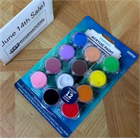 12 Pack of Primary Acrylic Paints