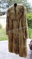 Vintage Ladies Muskrat Fur Coat