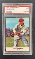 1961 Golden Press Tris Speaker, PSA7, card #30