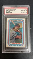 1976 Kellogg's Mike Hargrove PSA 8, card #50