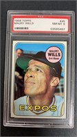 1969 Topps Maury Wills PSA 8, card #45