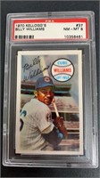 1970 Kellogg's Billy Williams PSA 8, card #37