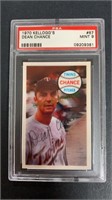 1970 Kellogg's Dean Chance PSA9, card #67