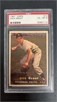 1957 Topps Dick Groat PSA 6, card #12