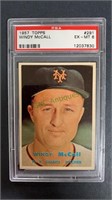 1957 Topps Windy  McCall PSA 6, card #291