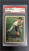 1957 Topps Mike Fornieles PSA 6, card #116