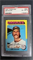 1975 Topps Mini Jim Fuller PSA 6, card #594