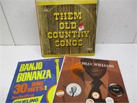 Assortment Of Old Country Records