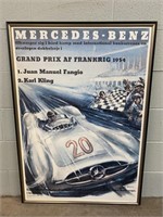 Framed Mercedes Benz Print