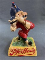 Vintage Johnny Pfeiffer Chalkware Beer Statue