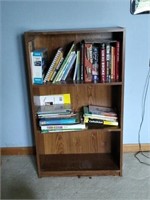 Book shelf and contents. Shelf about  40