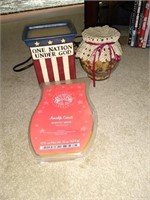 A candle wax warmers and Scentsy wax melts.