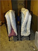 2-Fold up portable single beds.