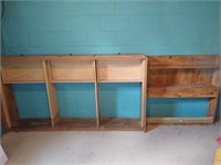 Wood bed frame w/3 drawers, and head board. Frame