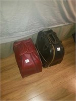 Pair of bowling balls and bags