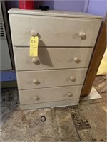 White 4 drawer chest