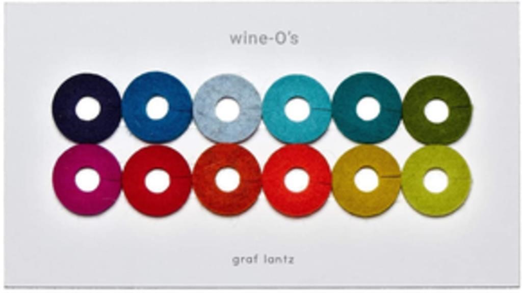 $19 Graf Lantz O's Round Wine Glass Marker Tags